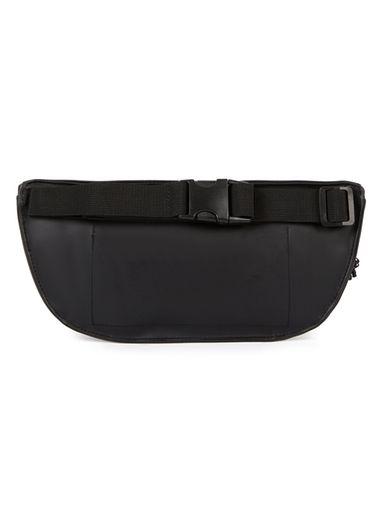Topman Mens Black Rubber Cross Body Bag