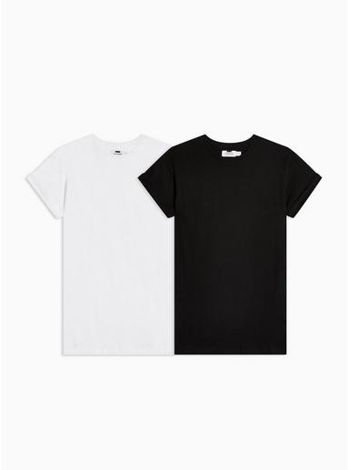 Topman Mens Multi Black And White Roller T-shirt 2 Pack*