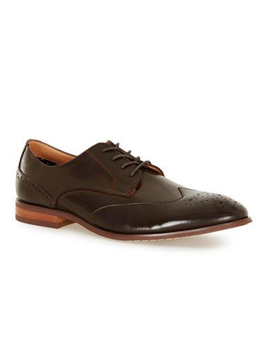 Topman Mens Brown Pu Brogues