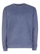 Topman Mens Washed Blue Denim Sweatshirt