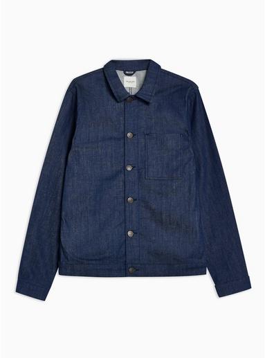Selected Homme Mens Navy Selected Homme Raw Denim Jacket