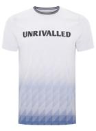 Topman Mens Blue And White 'unrivalled' Football T-shirt