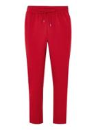 Topman Mens Red Smart Satin Side Striped Joggers