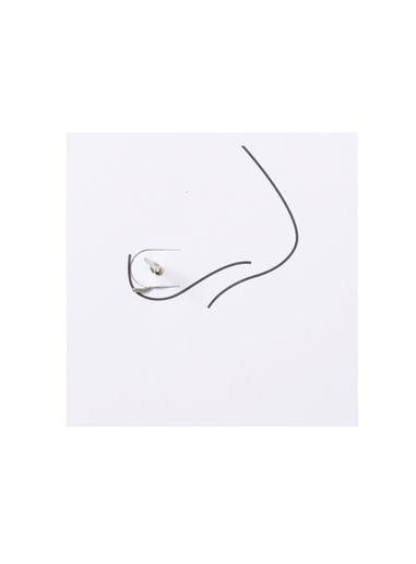 Topman Mens Silver Look Nose Stud*