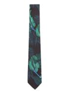 Topman Mens Black Tropical Print Liberty Fabric Tie