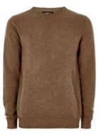 Topman Mens Selected Homme+ Brown 'busk' Sweater