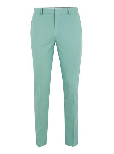 Topman Mens Mint Green Ultra Skinny Suit Pants