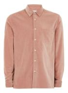 Topman Mens Ltd Pink Kai Velveteen Shirt
