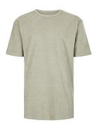 Topman Mens Ltd Green Pilled Fabric T-shirt
