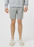Topman Mens Mid Grey Grey Ribbed Jersey Shorts
