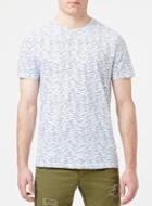 Topman Mens White Denim Dash Print T-shirt