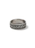 Topman Mens Silver Patterned Ring*