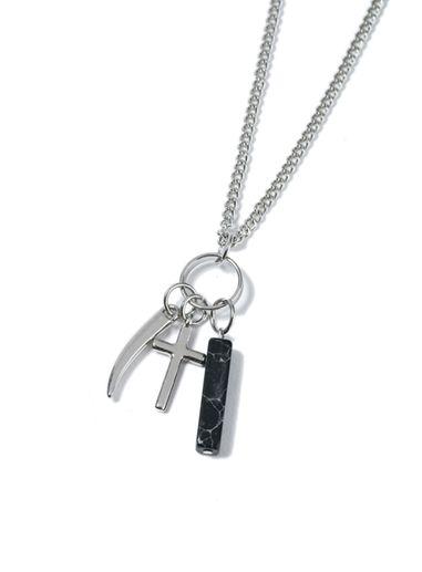Topman Mens Black Cross Cluster Charm*