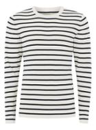 Topman Mens Selected Homme Cream And Black Stripe Sweater