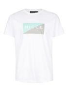 Topman Mens Pink Nicce White Diagonal Logo T-shirt
