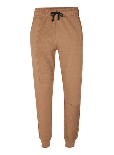 Topman Mens Brown Aaa Tan Panelled Slim Joggers
