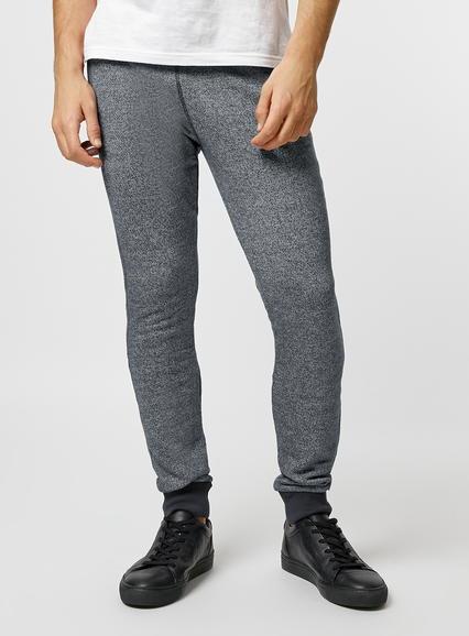 Topman Mens Blue Navy Texture Drop Crotch Joggers