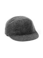 Topman Mens Premium Grey Fleece Short Peak Cap