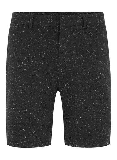 Topman Mens Black Smart Neppy Shorts