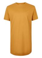 Topman Mens Yellow Longline T-shirt