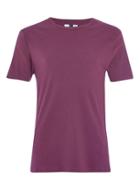 Topman Mens Red Burgundy Ribbed Muscle Fit T-shirt