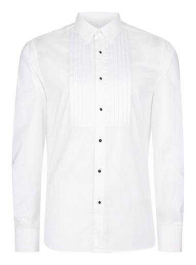 Topman Mens White Charlie Casely-hayford X Topman Contrast 'marcel' Long Sleeve Shirt