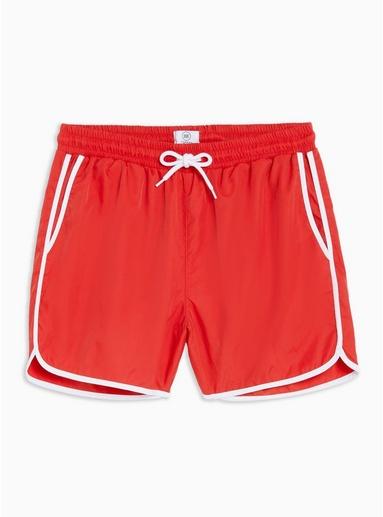 Topman Mens Red Runner Swim Shorts