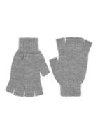 Topman Mens Grey Knitted Fingerless Gloves