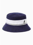 Topman Mens Kangol Navy And White Stripe Bucket Hat
