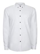 Topman Mens White Button Down Long Sleeve Shirt