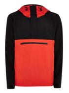 Topman Mens Multi Red And Black Overhead Windbreaker Jacket