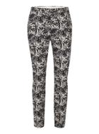 Topman Mens Multi White And Navy Palm Print Ultra Skinny Pants