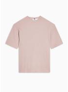 Topman Mens Pink Waffle Textured Sweatshirt