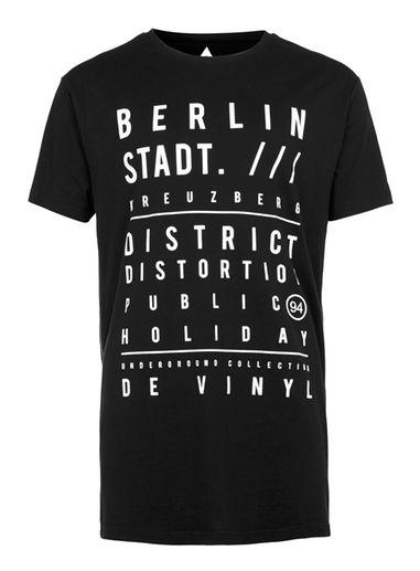 Topman Mens Black Cities Longline Print T-shirt