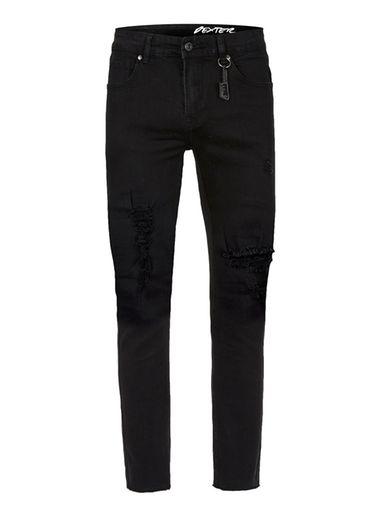 Topman Mens Always Rare Black Distressed Super Skinny Jeans