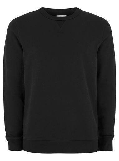Topman Mens Selected Homme Black 'simon' Sweatshirt