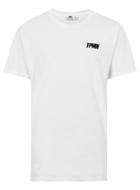 Topman Mens White Flocked 'topman' T-shirt