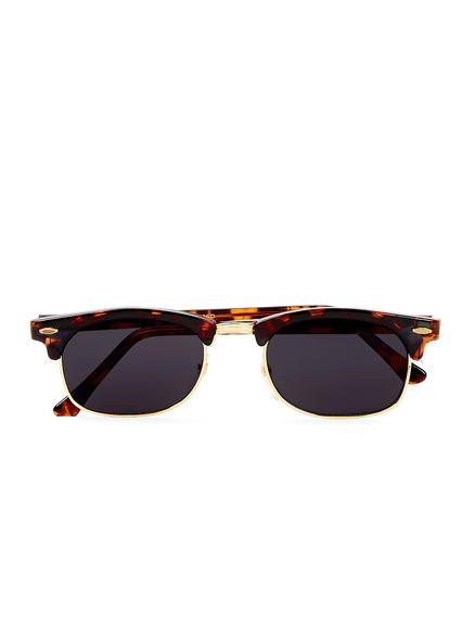Topman Mens Brown Hindsight Vintage Colley Dark Tortoiseshell Sunglasses*