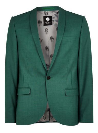 Topman Mens Twisted Tailor Green 'ellroy' Blazer