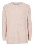 Topman Mens Ltd Pink Chenille Yarn Long Sleeve T-shirt