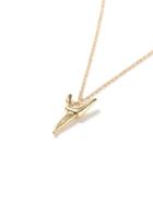 Topman Mens Black Gold Look Tooth Pendant Necklace*