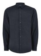 Topman Mens Selected Homme Navy Long Sleeve Shirt