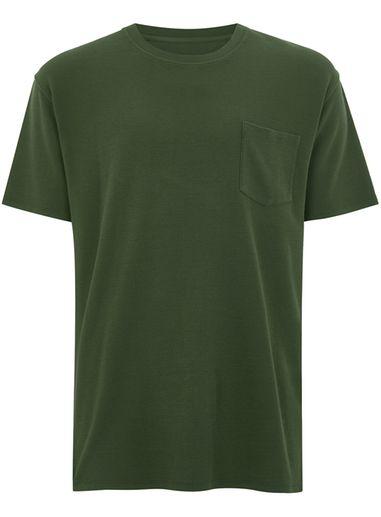 Topman Mens Ltd Khaki Textured T-shirt