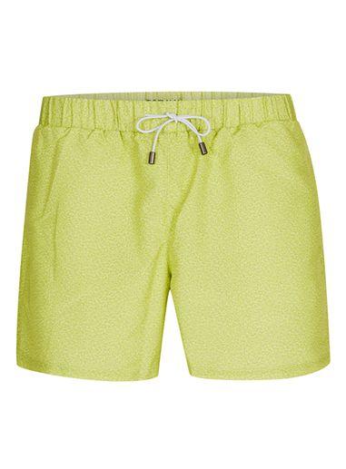 Topman Mens Green Marl Print Swim Shorts