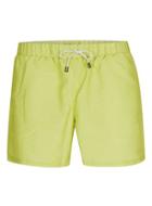 Topman Mens Green Marl Print Swim Shorts