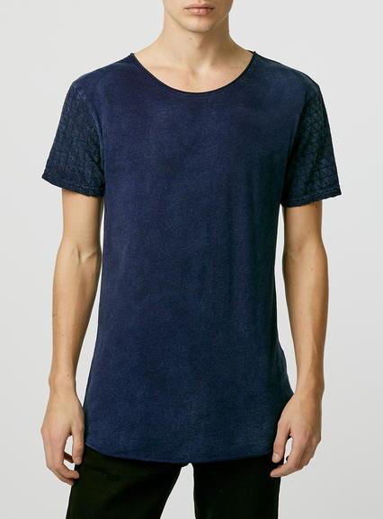 Topman Mens Nana Judy Blue T-shirt