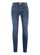 Topman Mens Premium Mid Wash Blue Stretch Skinny Selvedge Jeans