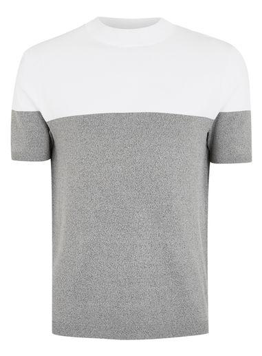 Topman Mens Grey Salt And Pepper T-shirt