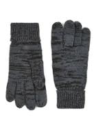 Topman Mens Grey Gray Plaited Gloves