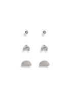 Topman Mens Silver Horn Stud Earring Pack*